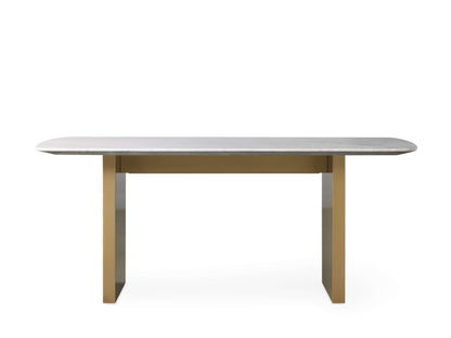 Saint Germain Stone Dining Table with Clement Base