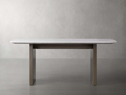 Saint Germain Stone Dining Table with Clement Base