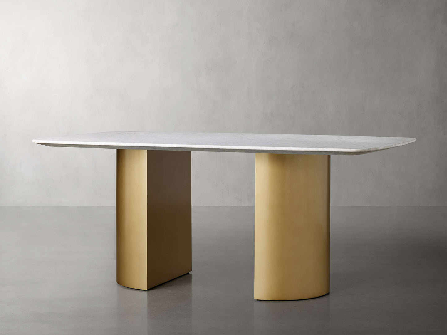 Saint Germain Stone Dining Table with Dauphine Base