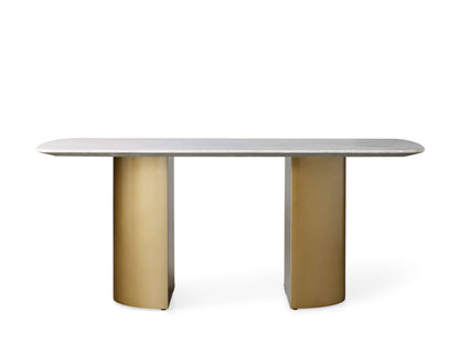 Saint Germain Stone Dining Table with Dauphine Base