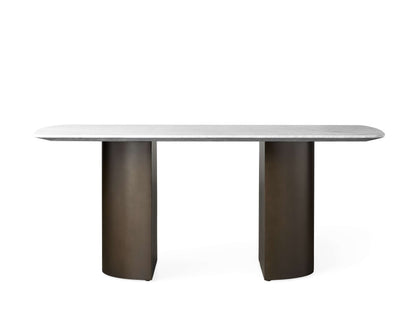 Saint Germain Stone Dining Table with Dauphine Base