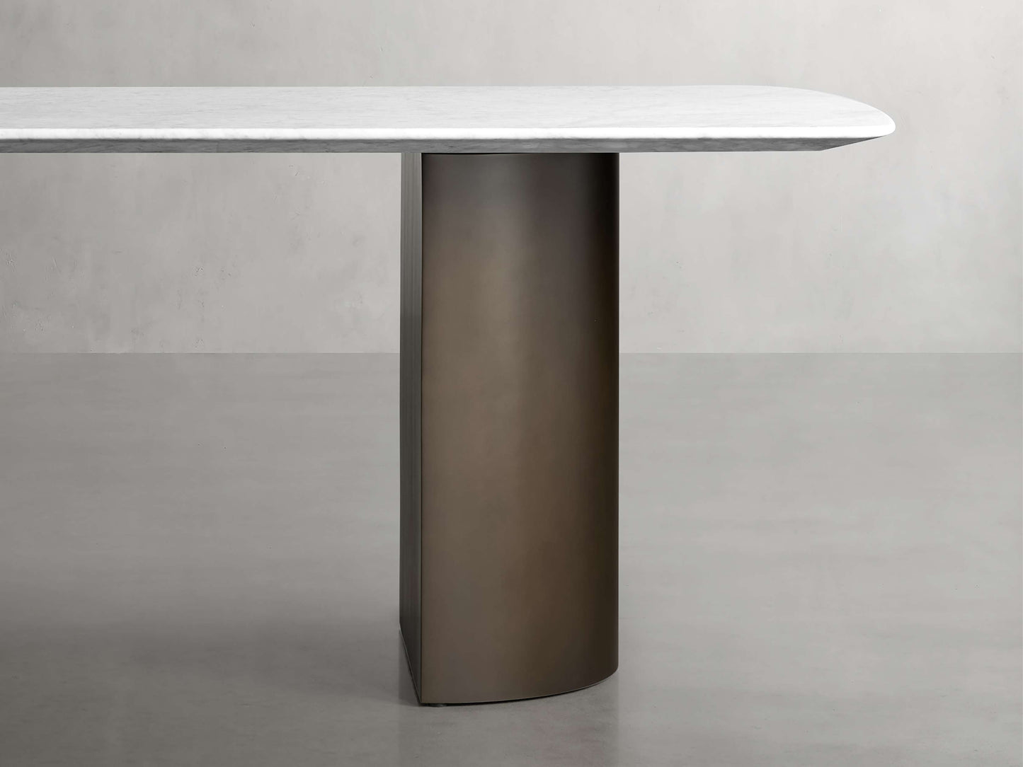 Saint Germain Stone Dining Table with Dauphine Base