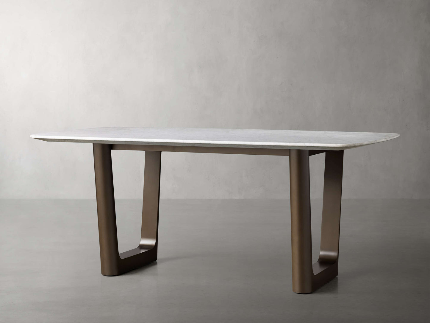 Saint Germain Stone Dining Table with Rennes Base