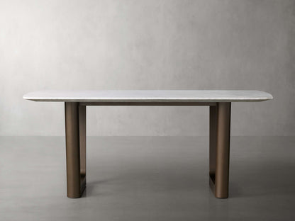 Saint Germain Stone Dining Table with Rennes Base