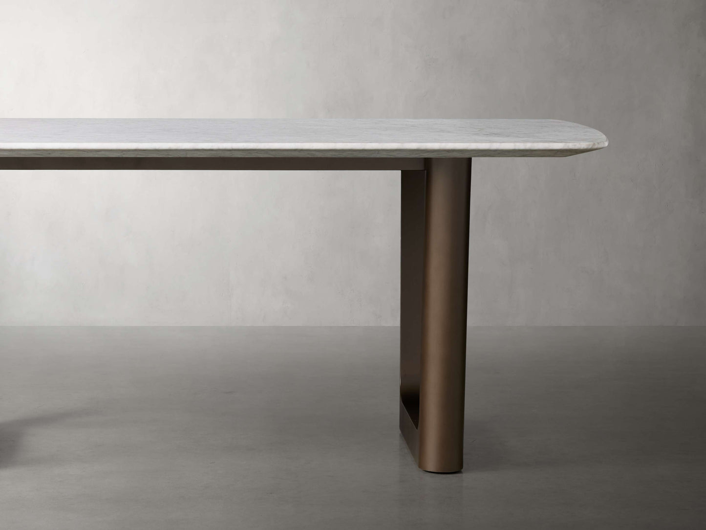 Saint Germain Stone Dining Table with Rennes Base