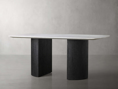 Saint Germain Stone Dining Table with Dauphine Base