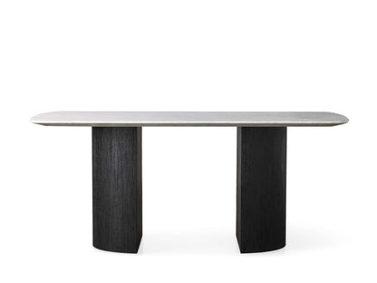 Saint Germain Stone Dining Table with Dauphine Base