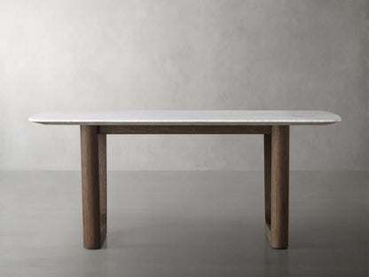 Saint Germain Stone Dining Table with Rennes Base