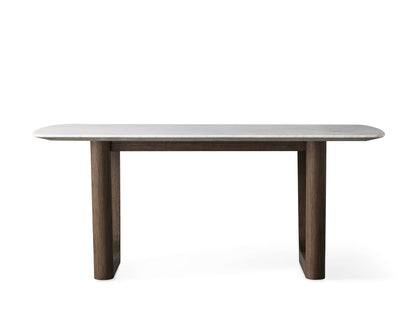 Saint Germain Stone Dining Table with Rennes Base