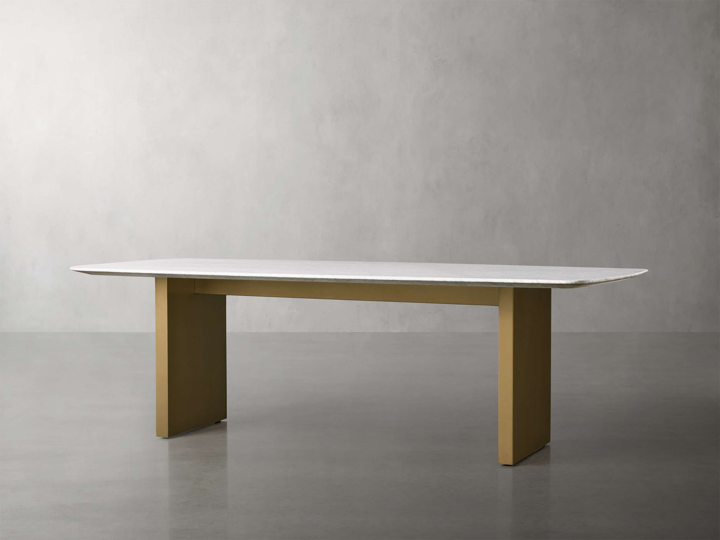 Saint Germain Stone Dining Table with Clement Base