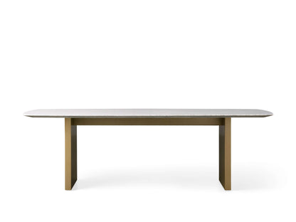 Saint Germain Stone Dining Table with Clement Base