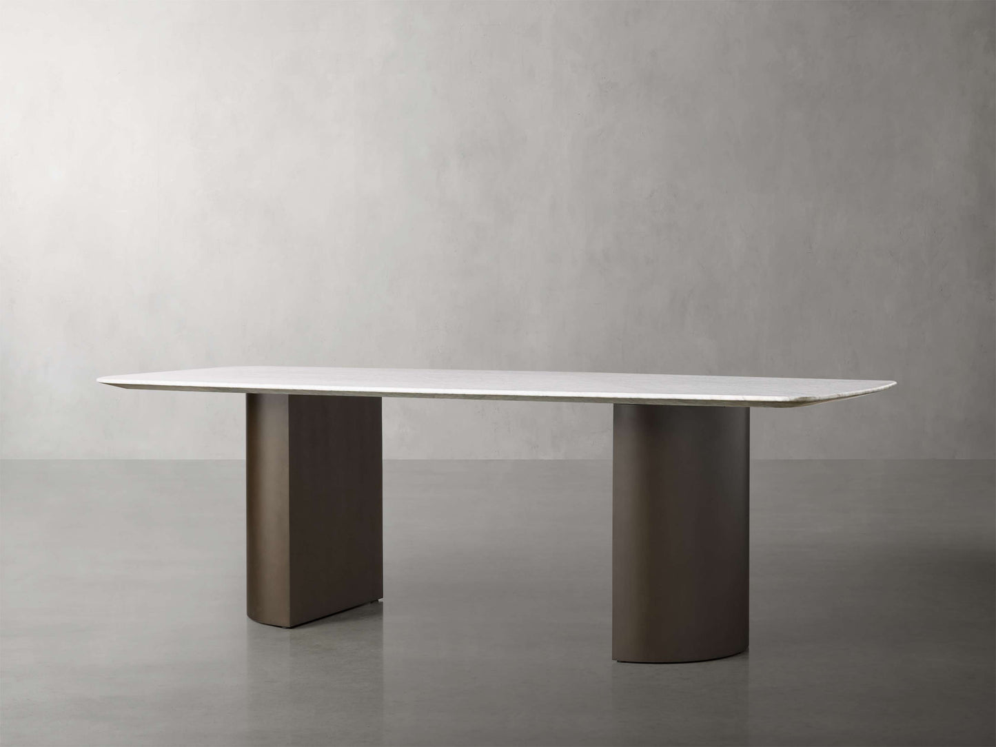 Saint Germain Stone Dining Table with Dauphine Base