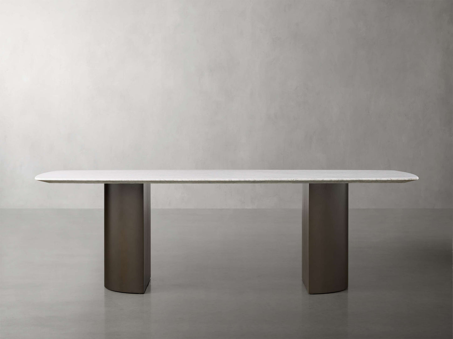 Saint Germain Stone Dining Table with Dauphine Base