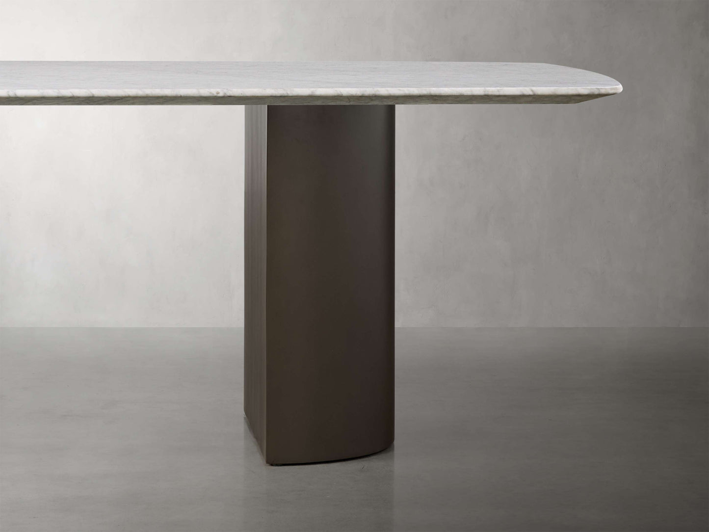 Saint Germain Stone Dining Table with Dauphine Base