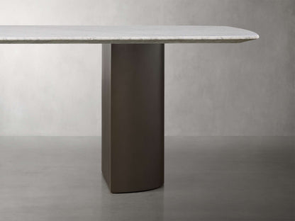 Saint Germain Stone Dining Table with Dauphine Base