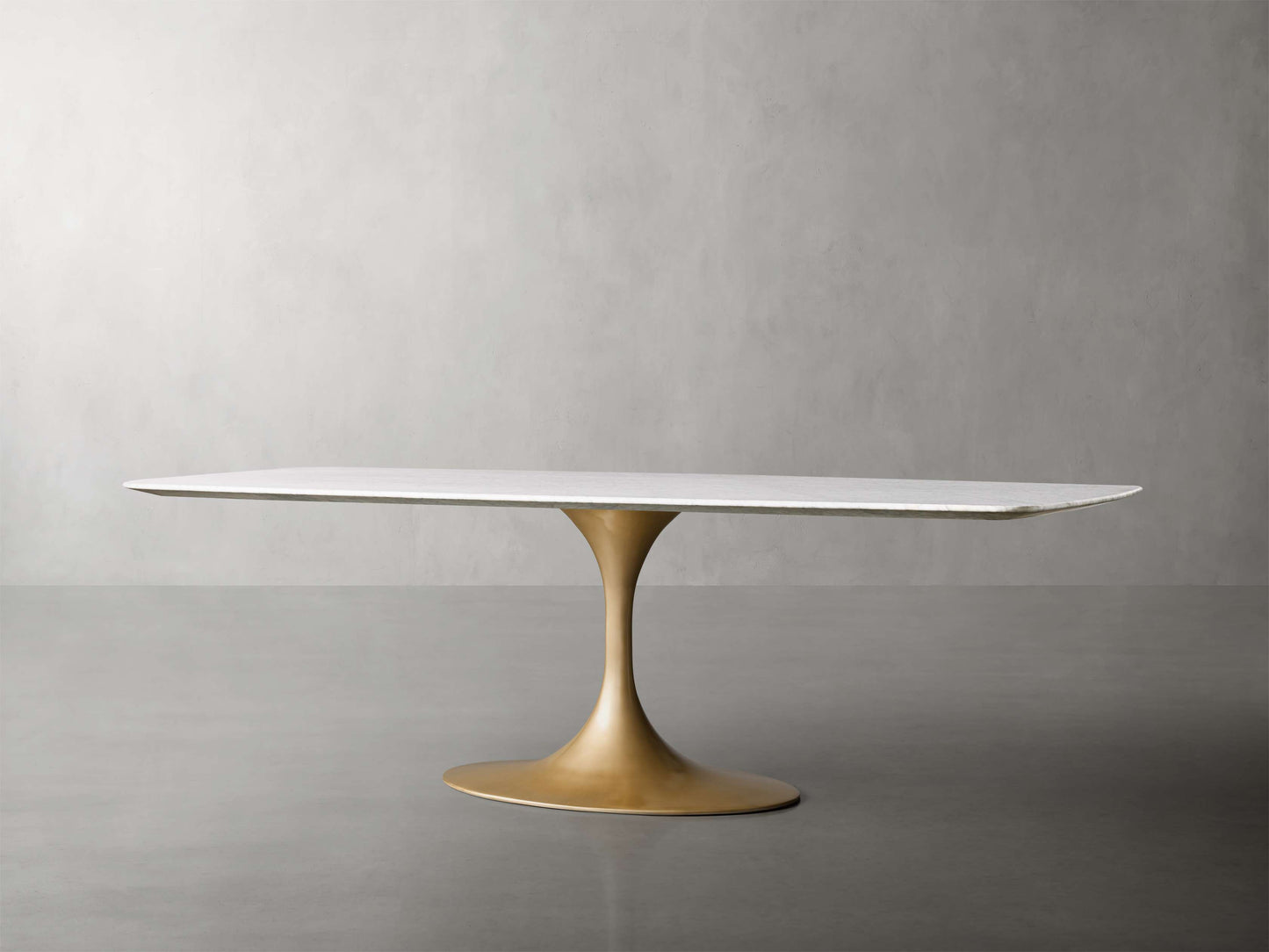 Saint Germain Stone Dining Table with Launette Base