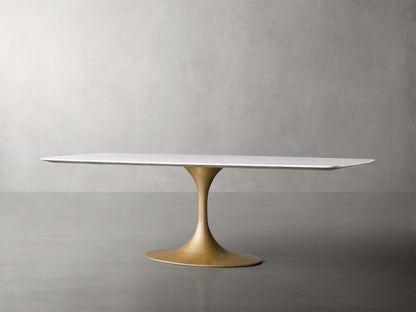 Saint Germain Stone Dining Table with Launette Base