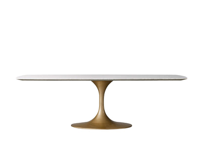 Saint Germain Stone Dining Table with Launette Base