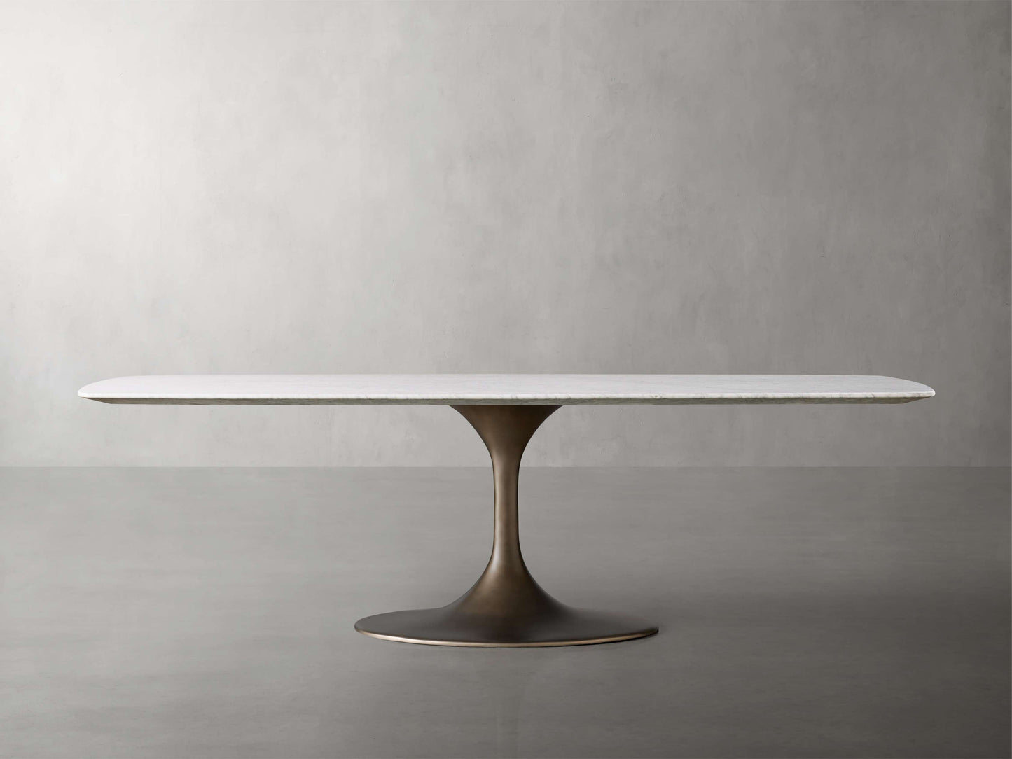 Saint Germain Stone Dining Table with Launette Base