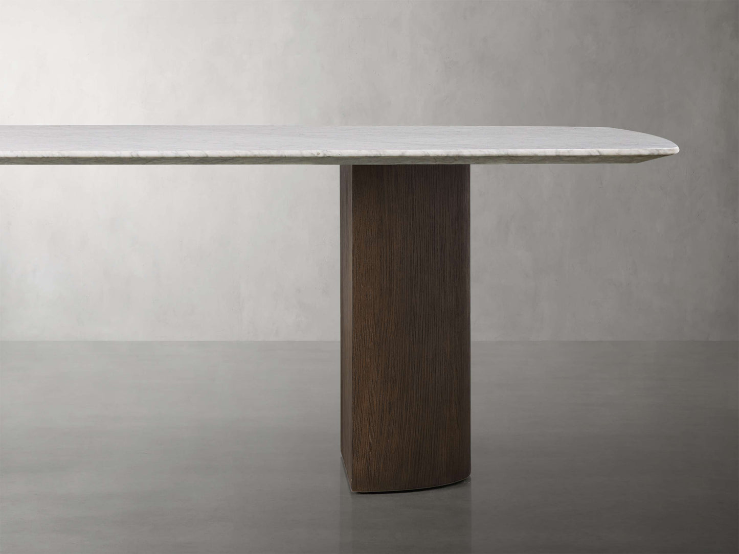 Saint Germain Stone Dining Table with Dauphine Base