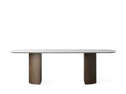 Saint Germain Stone Dining Table with Dauphine Base