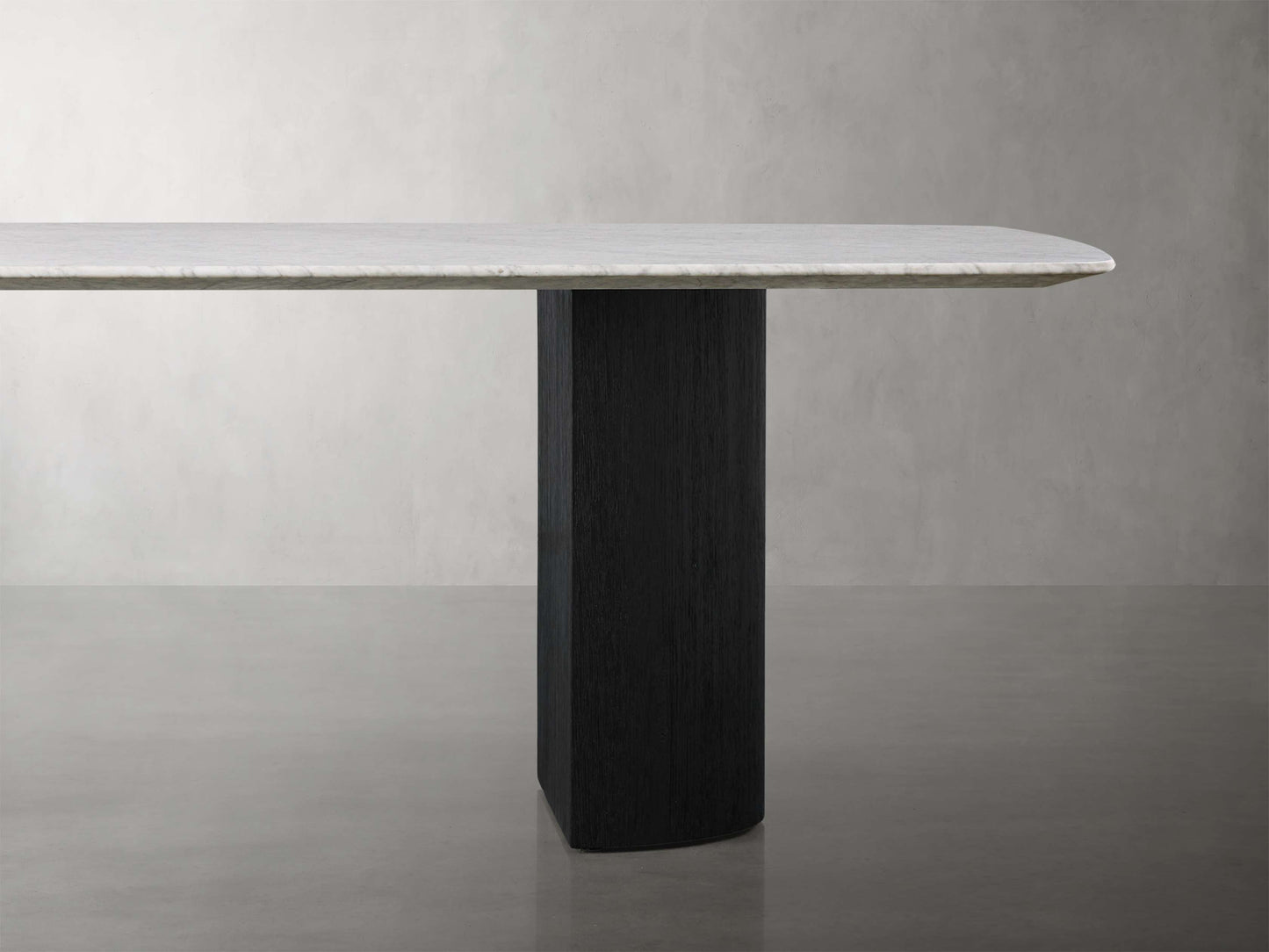 Saint Germain Stone Dining Table with Dauphine Base