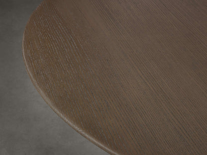 Saint Germain Round Wood Dining Table with Clement Base