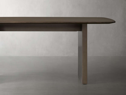 Saint Germain Wood Dining Table with Clement Base