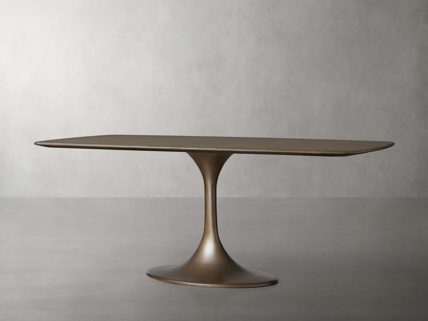 Saint Germain Wood Dining Table with Launette Base