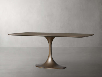 Saint Germain Wood Dining Table with Launette Base