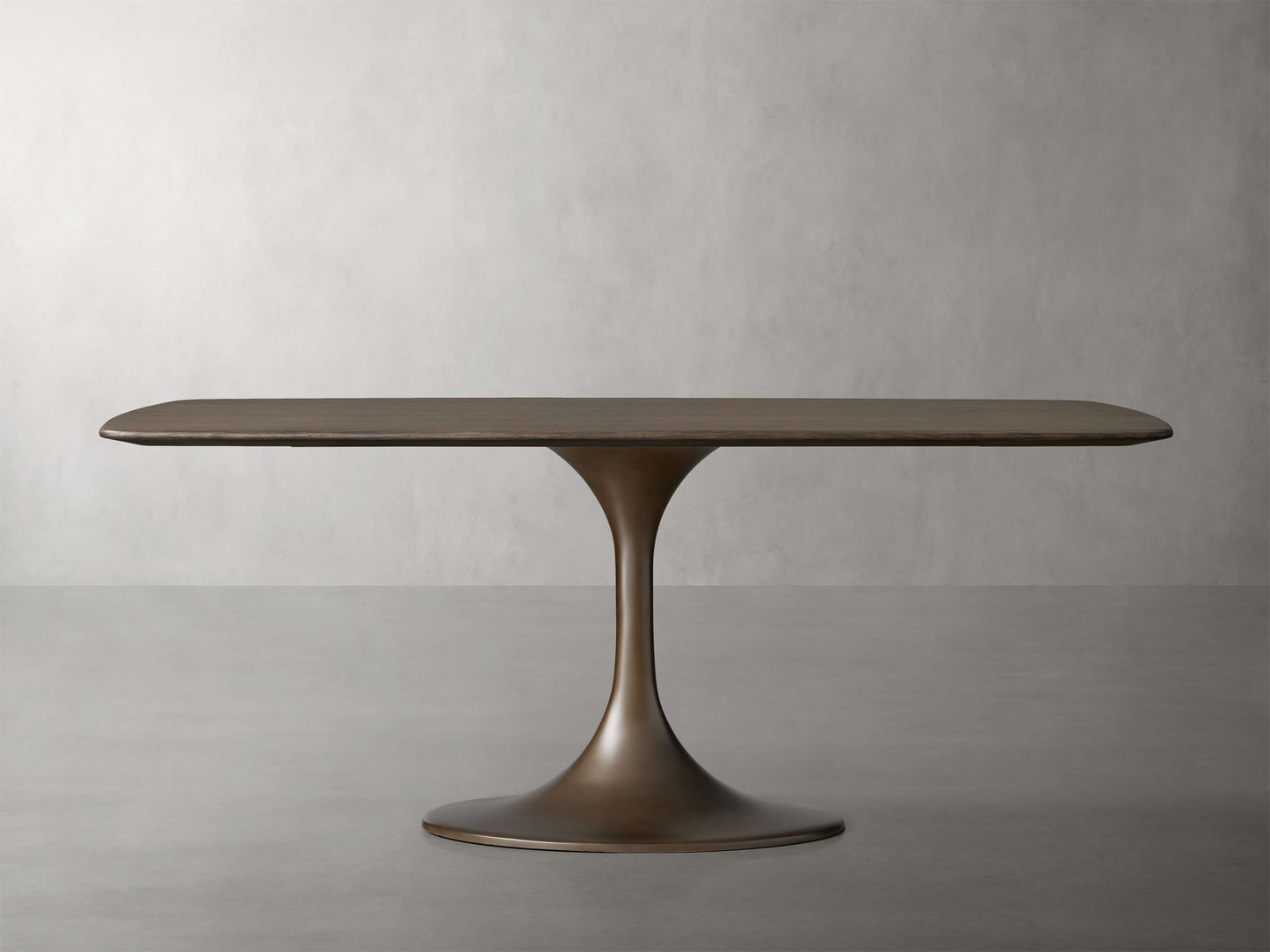 Saint Germain Wood Dining Table with Launette Base