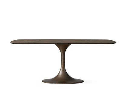 Saint Germain Wood Dining Table with Launette Base