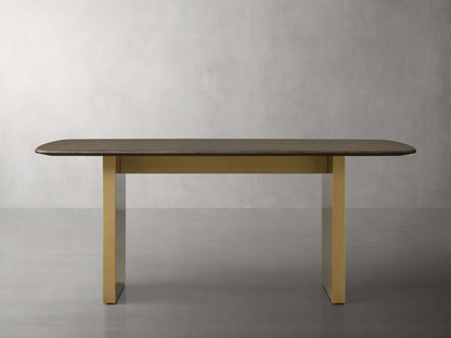 Saint Germain Wood Dining Table with Clement Base