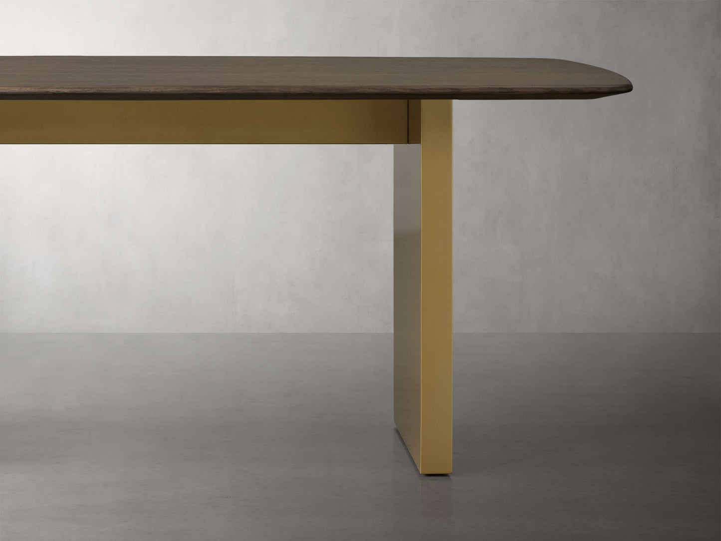 Saint Germain Wood Dining Table with Clement Base