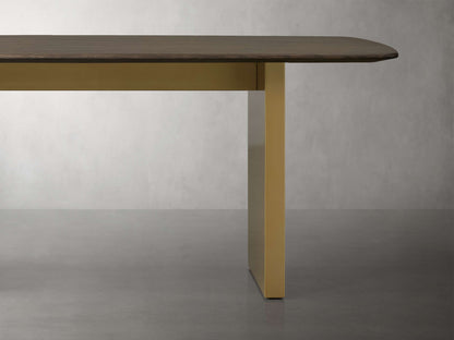 Saint Germain Wood Dining Table with Clement Base