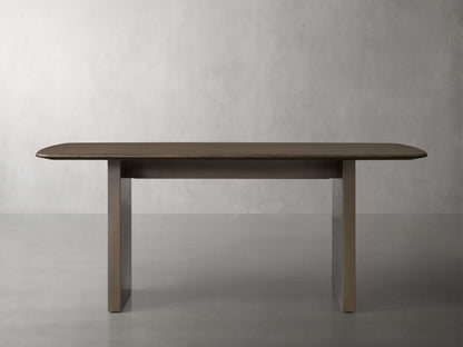 Saint Germain Wood Dining Table with Clement Base