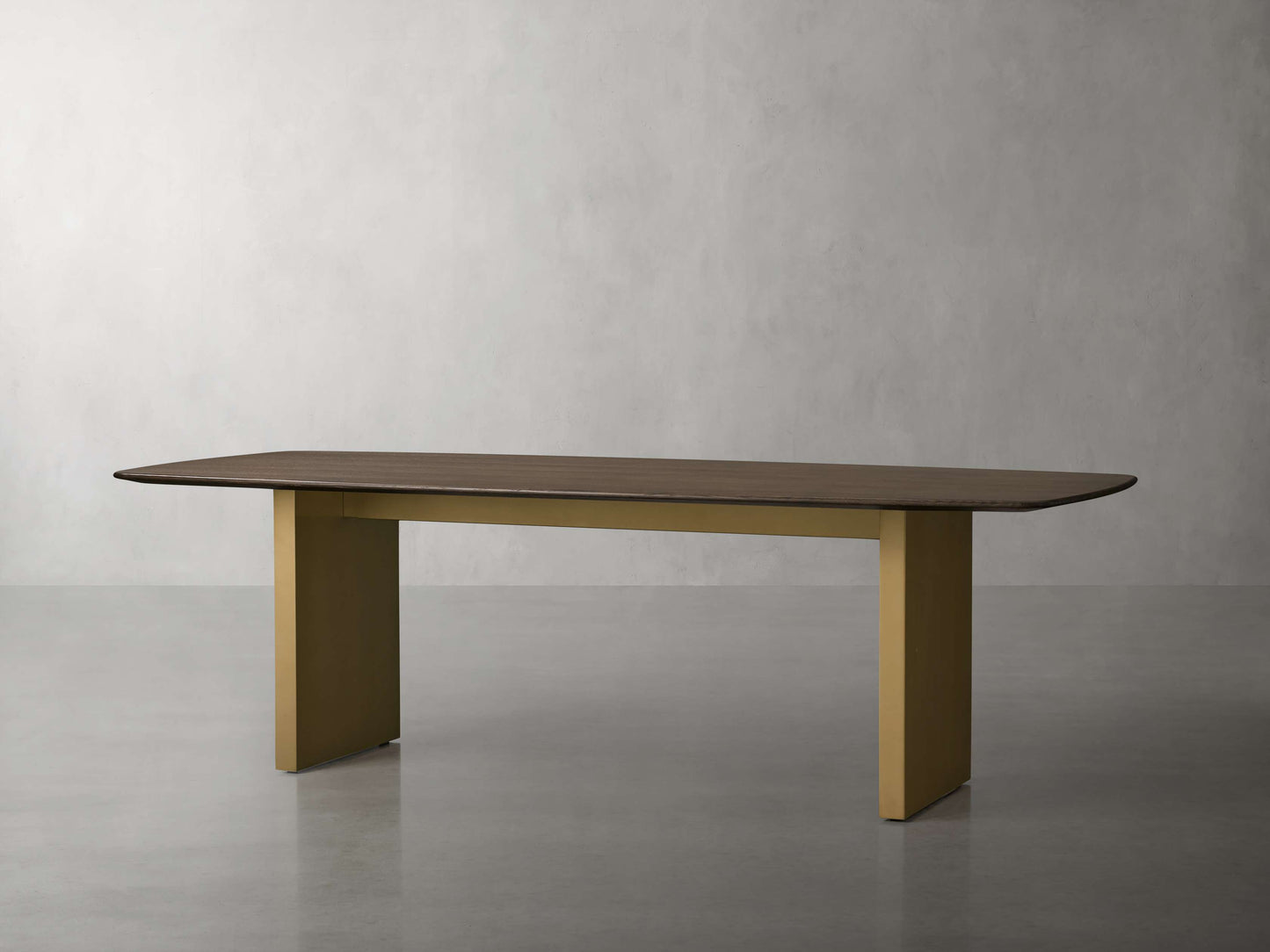 Saint Germain Wood Dining Table with Clement Base