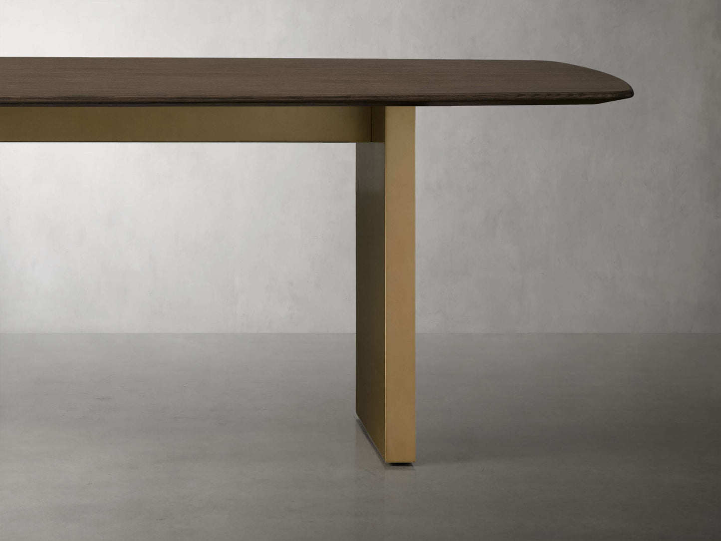 Saint Germain Wood Dining Table with Clement Base