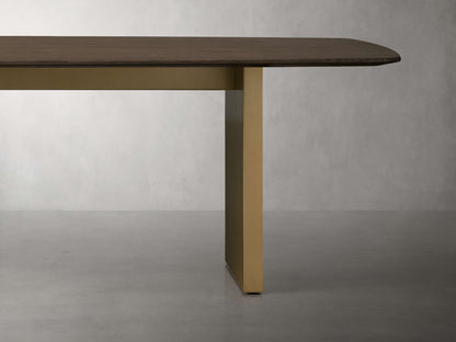 Saint Germain Wood Dining Table with Clement Base