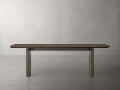 Saint Germain Wood Dining Table with Clement Base