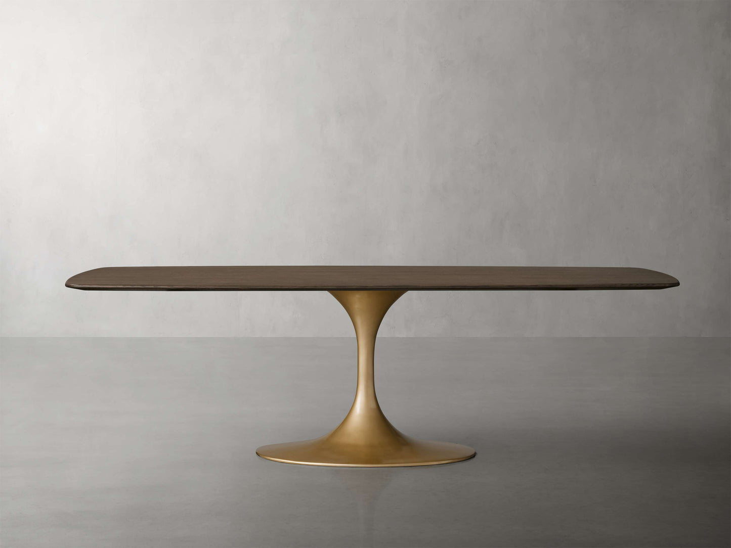 Saint Germain Wood Dining Table with Launette Base