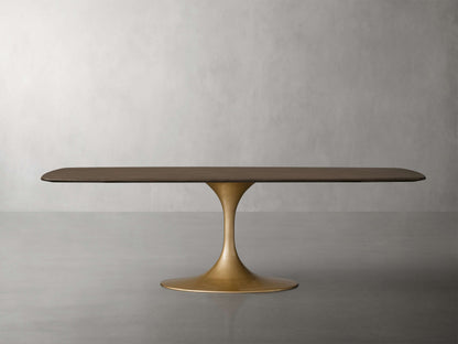 Saint Germain Wood Dining Table with Launette Base