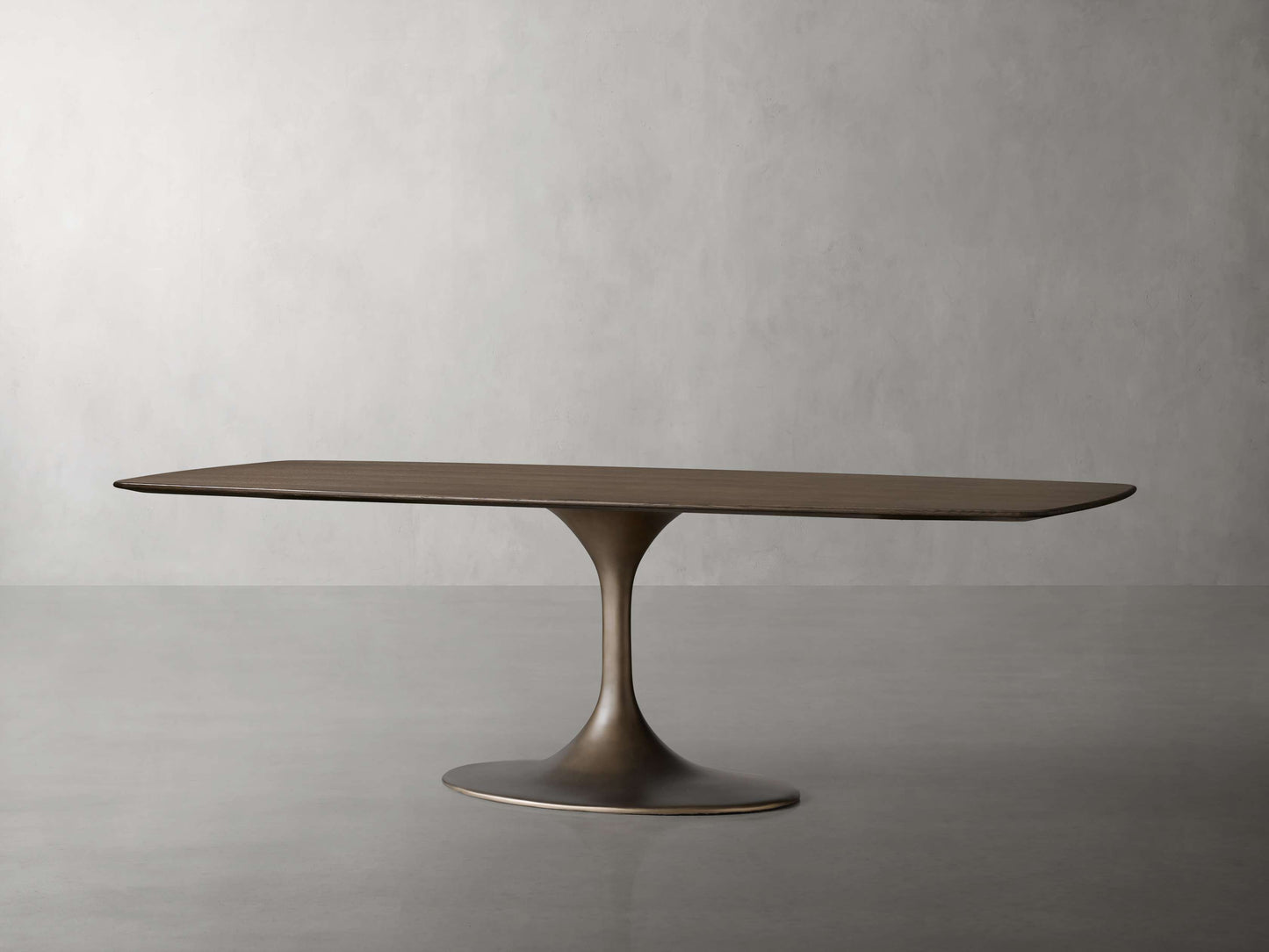 Saint Germain Wood Dining Table with Launette Base