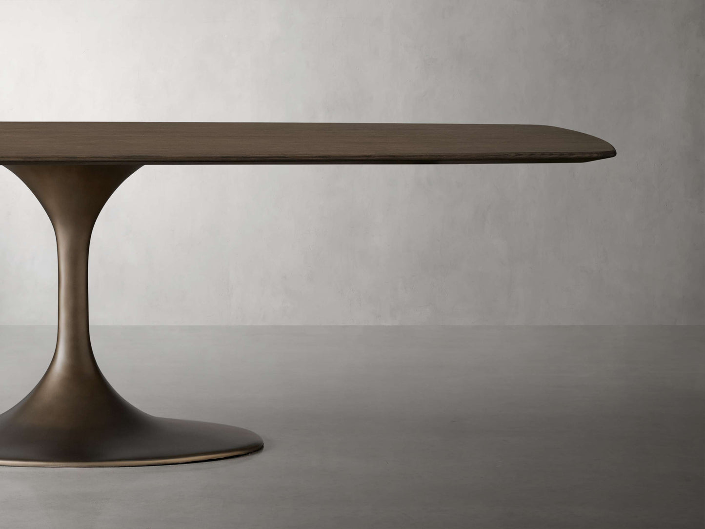 Saint Germain Wood Dining Table with Launette Base