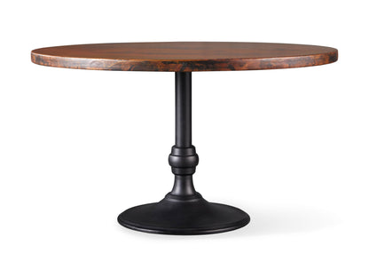 Recycled Metal Dining Table with Wade Base