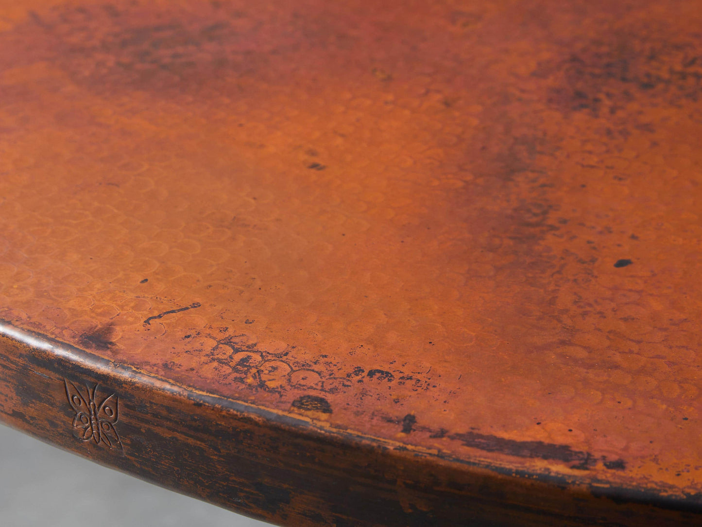 Recycled Metal Dining Table with Wade Base