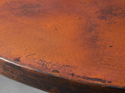 Recycled Metal Dining Table with Wade Base