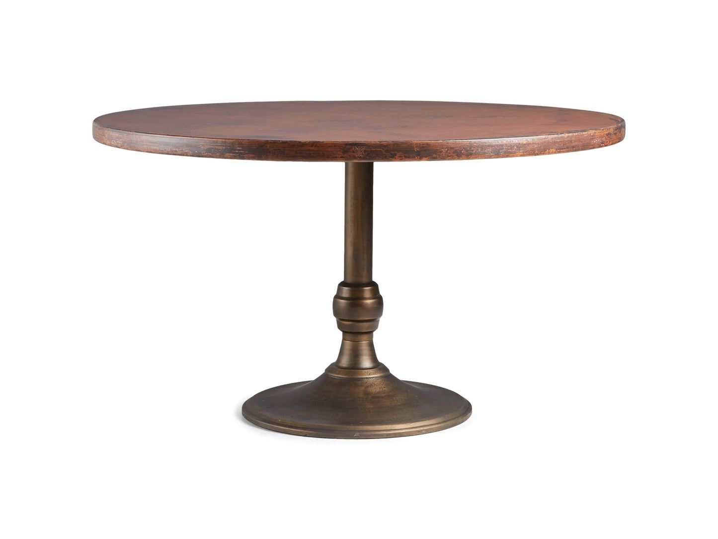 Recycled Metal Dining Table with Wade Base