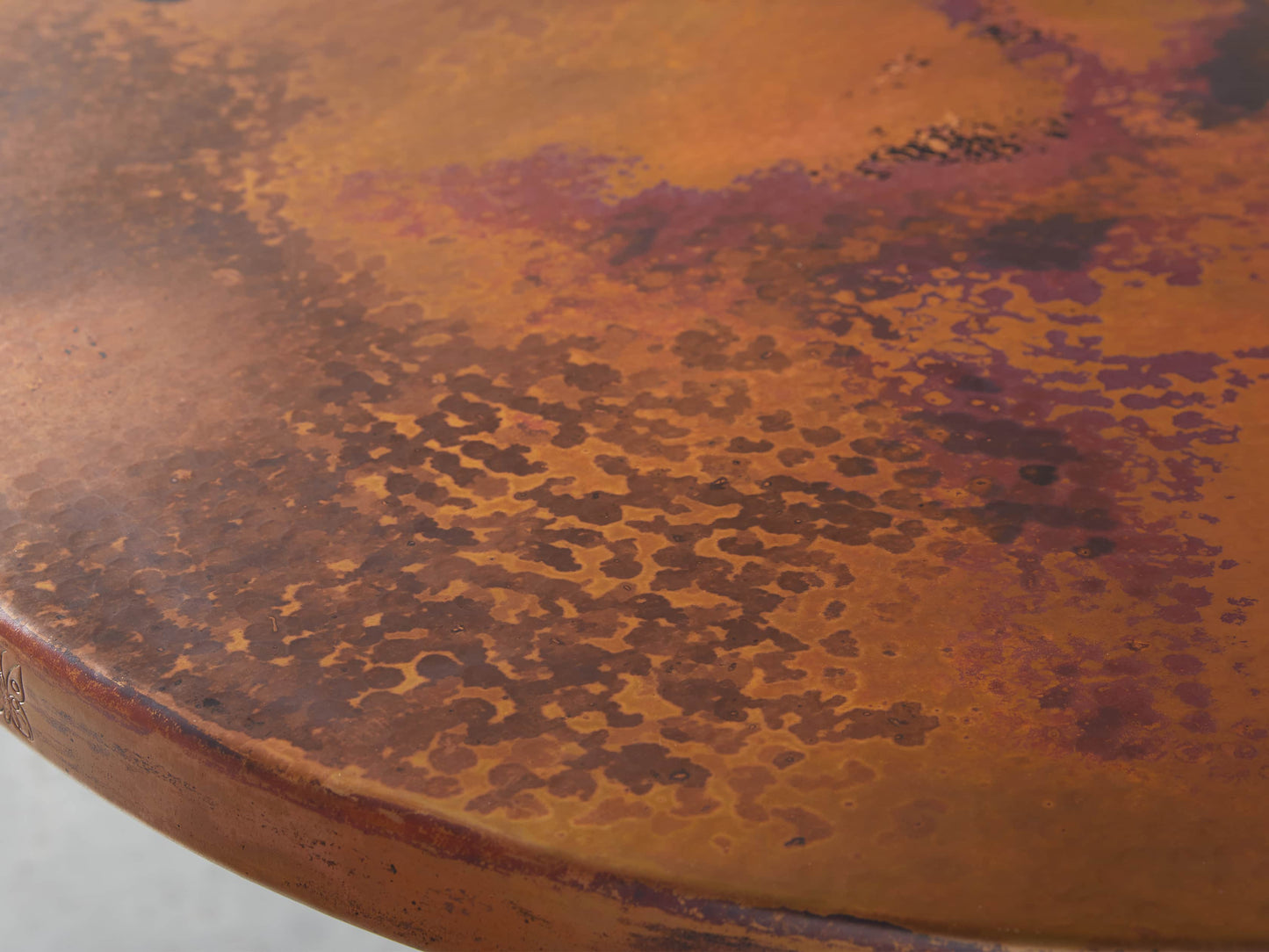 Recycled Metal Counter Table with Wade Base