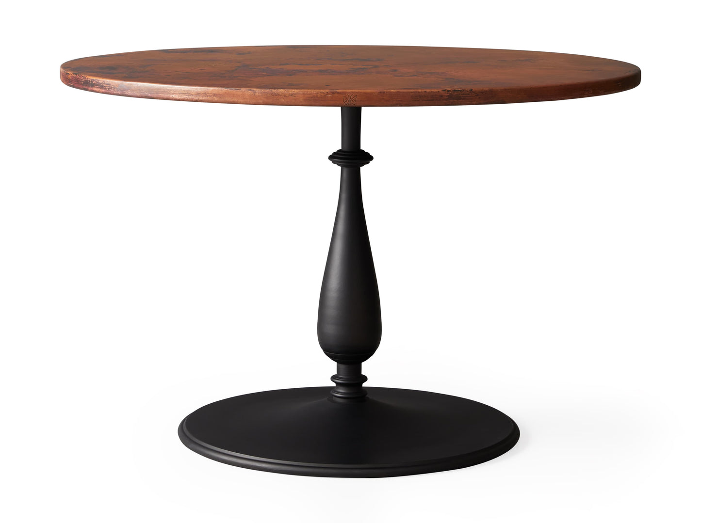 Recycled Metal Dining Table with Cleo Base